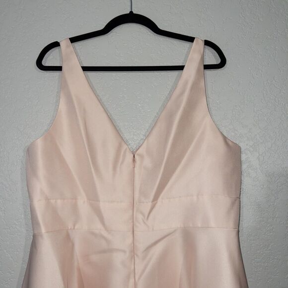 NWT Alfred Sung Blush Cocktail V-Neck Dress Size 18 - Picture 9 of 9